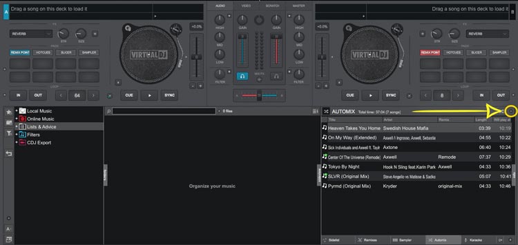 Set Up Automix in Virtual DJ