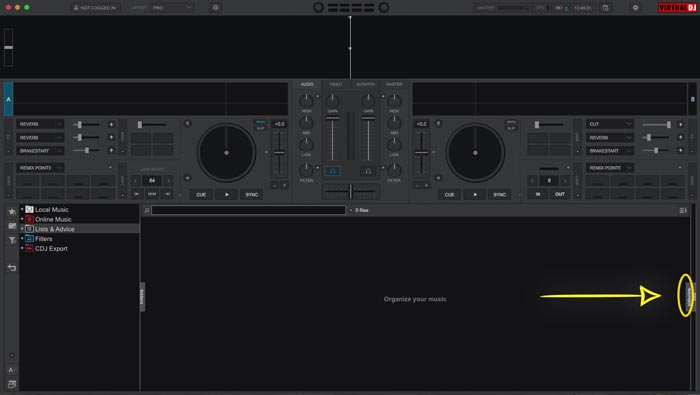 Find Automix Function in Virtual DJ 1