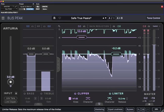 Arturia Bus Peak - Capture d'écran