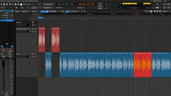 Ardour DAW (open-source) - Screenshot