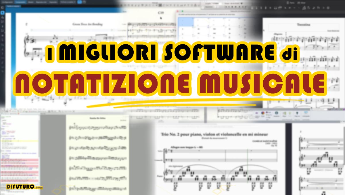 Software di notazione musicale per scrivere spartiti