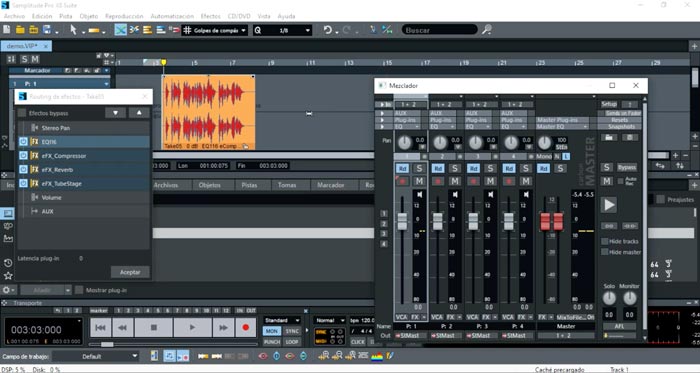 Samplitude Pro - Screenshot
