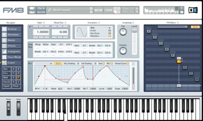 Native Instruments FM8 - Captura de tela