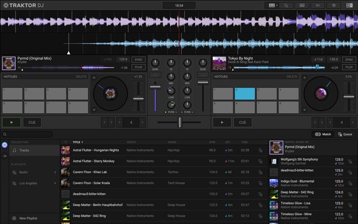 Traktor DJ 2 - Native Instruments (captura de tela)