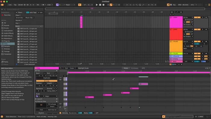 Ableton Live Lite - Captura de pantalla