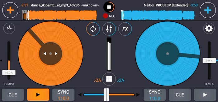 Cross DJ, la app DJ para Android e iOS - Captura de pantalla