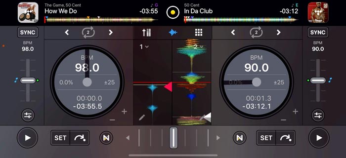 djay - DJ App & AI Mixer. Android e iOS - Captura de pantalla