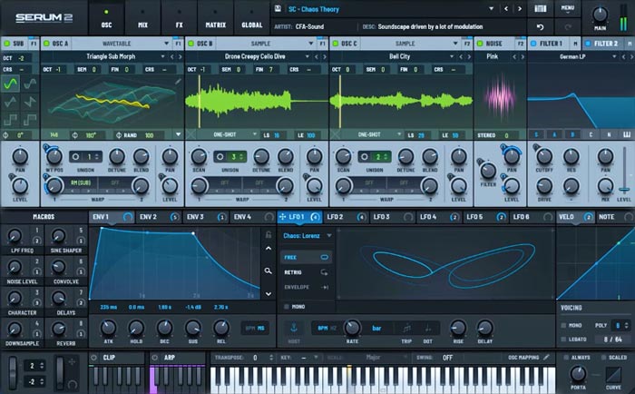 Serum 2 Xfer (VST) - Captura de pantalla