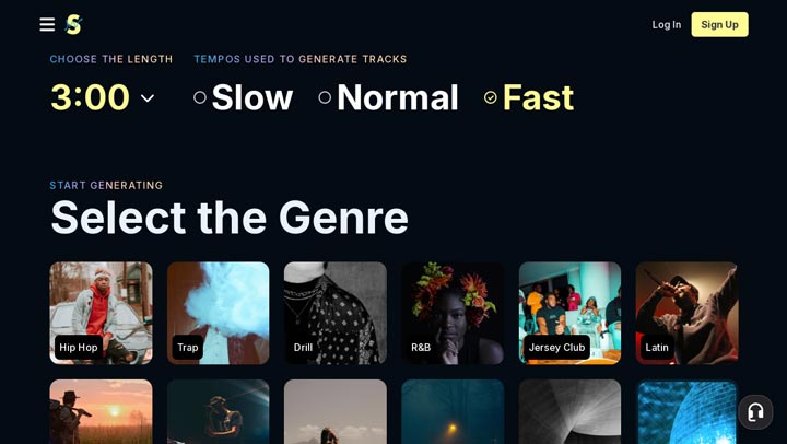 Soundraw - Genera música con inteligencia artificial, libre de regalías. Herramienta.