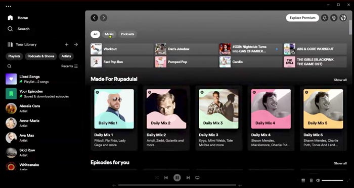 Spotify - Captura de pantalla